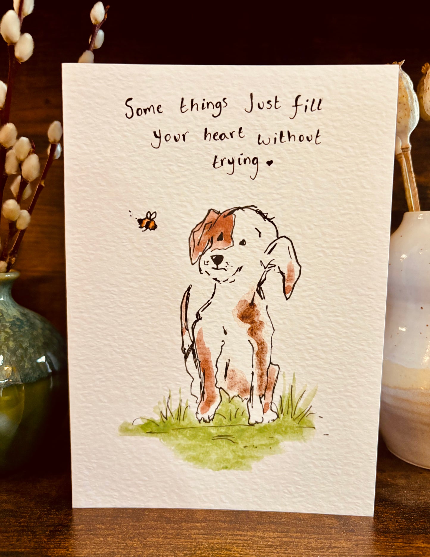 Illustrated Dog A5 card 8